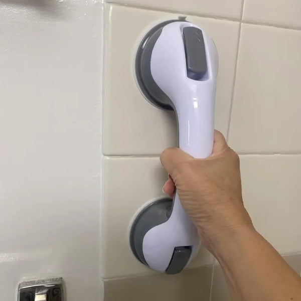 Foto de cliente con la barra de apoyo