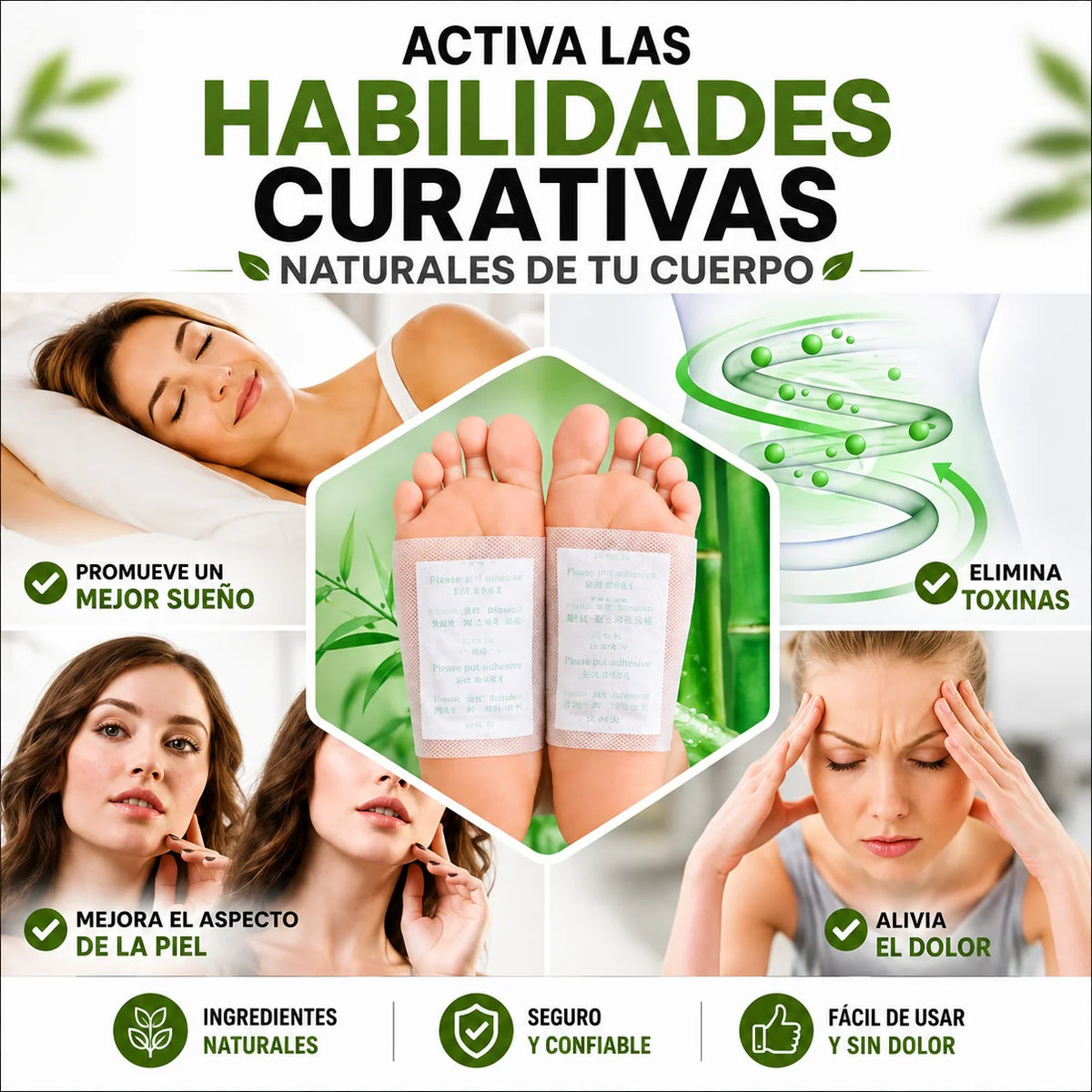 50 PARCHES KINOKIS | DESINTOXICA TU CUERPO MIENTRAS DUERMES 😴