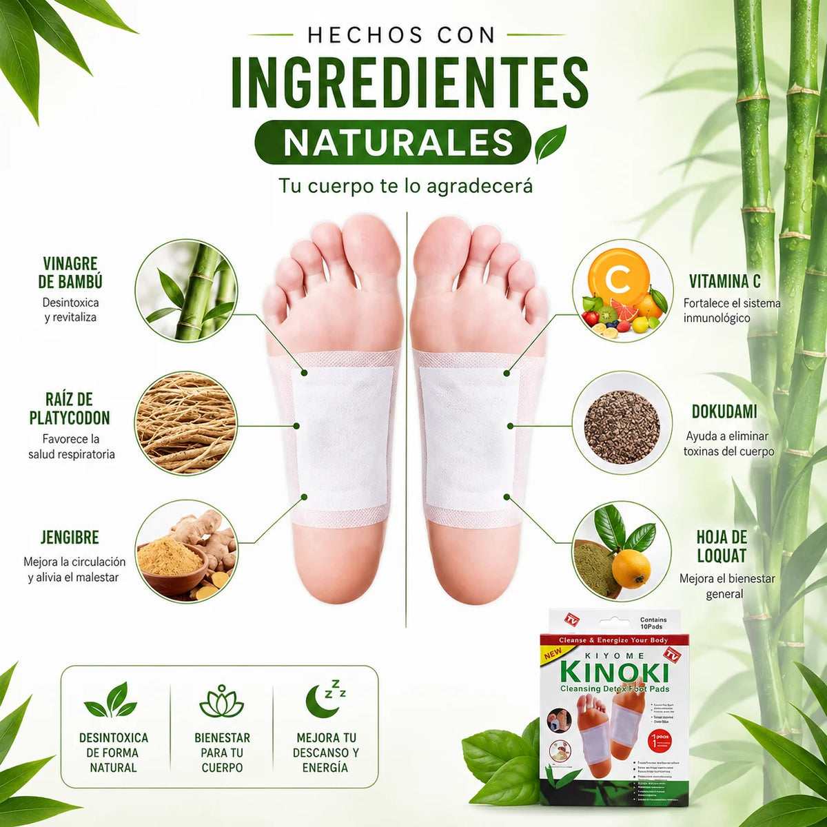 50 PARCHES KINOKIS | DESINTOXICA TU CUERPO MIENTRAS DUERMES 😴