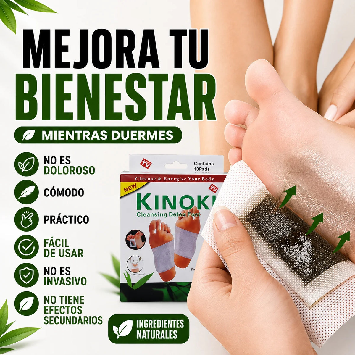 50 PARCHES KINOKIS | DESINTOXICA TU CUERPO MIENTRAS DUERMES 😴