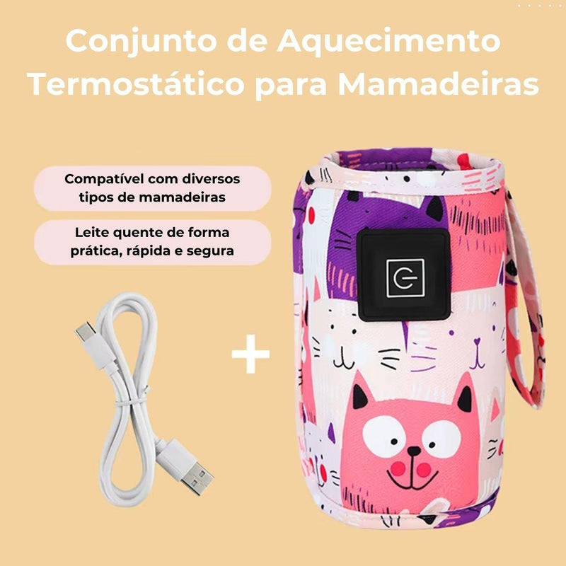 Aquecedor de mamadeira USB