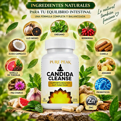 Suplemento Candida Cleanse 60 cápsulas – Equilibrio intestinal y defensas reforzadas