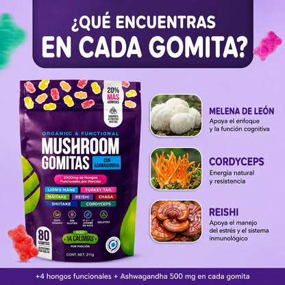 Gomitas de Ashwagandha — Antiestrés, La Claridad que tu mente necesita