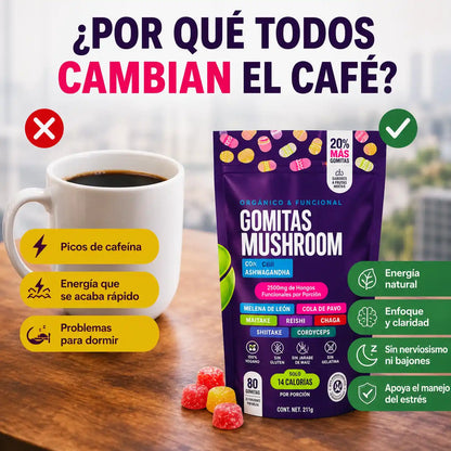 Gomitas de Ashwagandha — Antiestrés, La Claridad que tu mente necesita